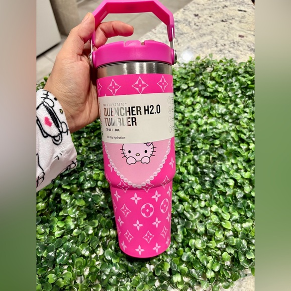 Stanley Other - Stanley Pink customized Tumbler with cute hello kitty  Design 30 oz